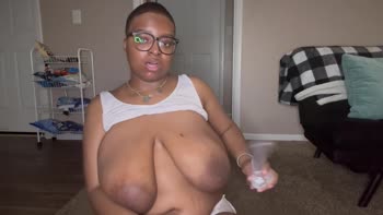 Didi Daloress's Ebony Delight: Big Natural Tits and Sloppy Sucking