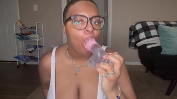 Didi Daloress's Ebony Delight: Big Natural Tits and Sloppy Sucking