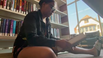 ToriaTorii's Naughty Solo Session in Public Library