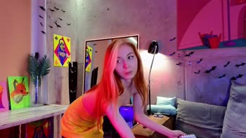Izi_fox's Sizzling Solo - Red Head Korean Cutie Cums Hard