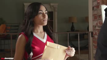 Vanessa Moon Teaches Brad Newman a Lesson in Cheerleader Oral