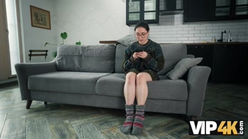 VIP4K. Threesome with a big-titted virgin. Hot sex with Remido & Olivia Westsun