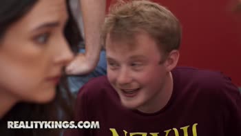 Lucas Frost and Selina Bentz's Sorority Showdown: A Hardcore Threesome