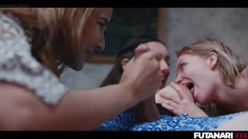 Shemale Magic Whisper - Shelena Grows Futa Cock in Transgender Threesome Surprise