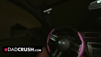 DadCrush - Busty Stepdaughter Returns Her Daddy’s Favors by Milking His Cock Dry and Letting Him Creampie Her Tight Little Pussy