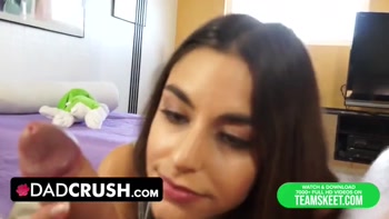 DadCrush - Strict Stepdad Spanks And Disciplines His Naughty Stepdaughter For Misbehaving In Class