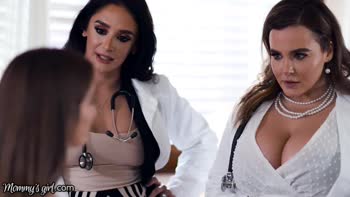Natasha Nice's Doctor Visit: Step-MILF Sheena Ryder Examines Her Pussy