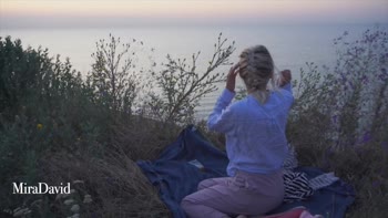 Mira David's Beachside Bliss: Caught Fucking Hard Twice with Cumshot POV
