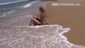 Lovely's Beachside Solo Delights: Teen (18+) Masturbation Unleashed