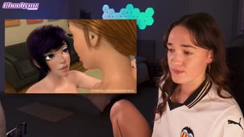 Cheekymz's Cute Reaction to Uncensored Futanari Masturbation