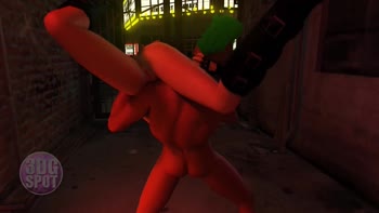 Cartoon Punk's Wild Throat-Fucking Frenzy With A Monster Dick