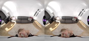 Blonde Babe's Sizzling VR Affair: Cum-Swollen Blowjob & Acrobatic Sex