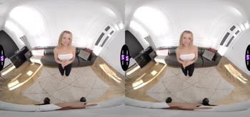 Blonde Babe's Sizzling VR Affair: Cum-Swollen Blowjob & Acrobatic Sex
