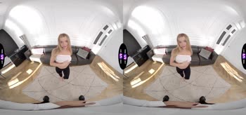 Blonde Babe's Sizzling VR Affair: Cum-Swollen Blowjob & Acrobatic Sex