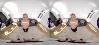 Blonde Babe's Sizzling VR Affair: Cum-Swollen Blowjob & Acrobatic Sex