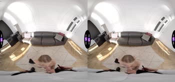 Blonde Babe's Sizzling VR Affair: Cum-Swollen Blowjob & Acrobatic Sex