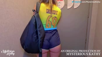 MysteriousKathy - Mysterious Kathy's Volleyball Surprise: Ripped Shorts Reveal Her Secret