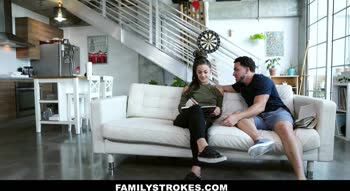 Sloan Harper Tempts Stepbro with Her Big Boobs and Big Cock
