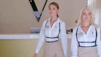 TUSHY Sexy Hotel Patron Angelika Seduces Valet For Anal Fun
