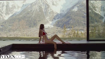 VIXEN Ski bunny Sonya has passionate sex in the Alps