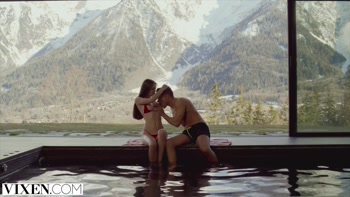 VIXEN Ski bunny Sonya has passionate sex in the Alps