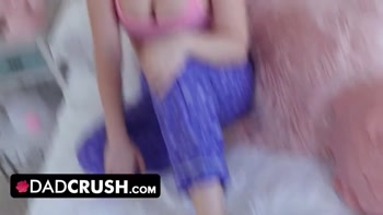 DadCrush - Busty Teen (18+) Stepdaughter Bounces Her Thick Ass On Stepdaddy's Cock And Makes Him Cum
