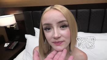 First Time Blonde Babe Shows Off Perfect Ass in POV Casting