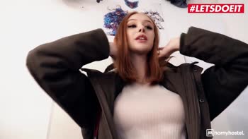 Busty Redhead Lenina Crowne's Big Tits Backpacked to Hardcore Fucks