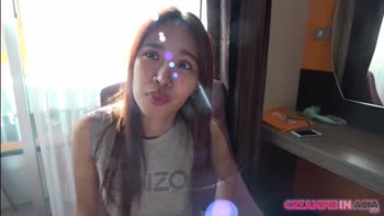 Thai Teen (18+)'s Bushy Pussy Drenched in Hot Cum