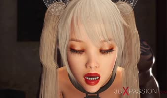 Blonde Teen (18+) Captive: Black Stallion's Sweaty Anal Frenzy