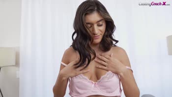 Lucky Casting Agent Finds Busty Teen (18+)'s Perfect Audition in Car