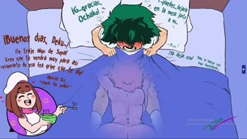 Hinatahyuga23 - Mina & Ochako's Insatiable Thirst for Midoriya's Massive Cock
