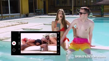 Anya Krey & Scarlett Sizzle in Steamy Outdoor Threesome with BBC