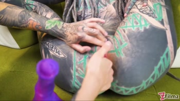 Alternative Teen (18+) Threesome With Anal Gapes And Facial Cumshot