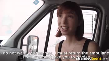 Tina Hot's Ambulance Pickup: POV Teen (18+) Sex in Reverse Cowgirl