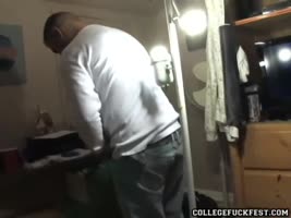 Petite College Babe Gets Hardcore Fucked at the Party
