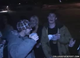 Petite College Babe Gets Hardcore Fucked at the Party
