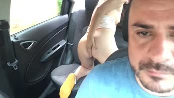 karol_grey4 - Karol Grey4's Car Kink: Petite Latina Squirts Doggy Style