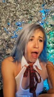 Dina-light's Blue-Haired Cutie Squirting Solo Delight