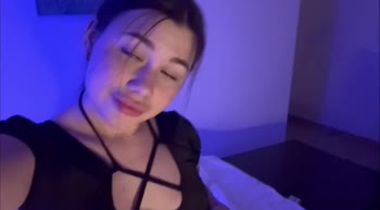 LittleWaifuuu's Sizzling Solo: Brunette Babe in a Sexy Costume