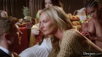 Deeper. Mona Leads The Ultimate 5-girl Reverse Gangbang