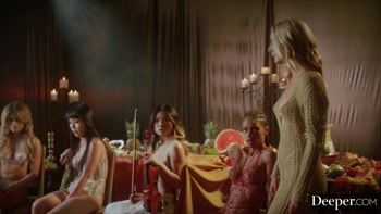Deeper. Mona Leads The Ultimate 5-girl Reverse Gangbang