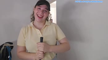 Blow Kiss Bunny's Golfing Fantasies: Big Tits, Blowjobs & Self-Love