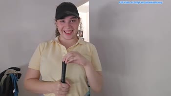 Blow Kiss Bunny's Golfing Fantasies: Big Tits, Blowjobs & Self-Love