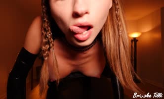 Brooke Tilli's Latex Orgasmic Rendezvous with a Massive Cock