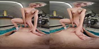 Kiara Cole's Naughty Laundromat Adventure in Stunning VR