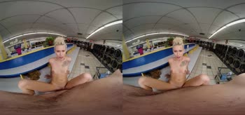 Kiara Cole's Naughty Laundromat Adventure in Stunning VR