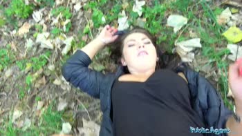 Public Seduction: Nika Black's Busty Czech Pussy in Hardcore POV
