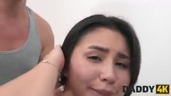 DADDY4K. Naughty Russian with natural tits is having a secret sex