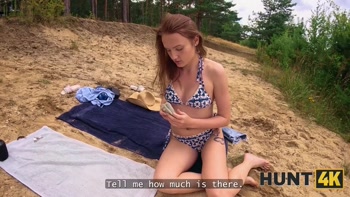 HUNT4K. She immediately started sucking a Stranger's Dick